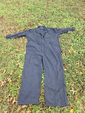 Bulwark Flame Resistant Coveralls. Size 60 RG. Blue. Full Zip.