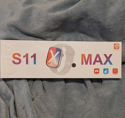 Hiwear Plus S11 X Max Smart Watch 44mm White Silicone Android iOS Games