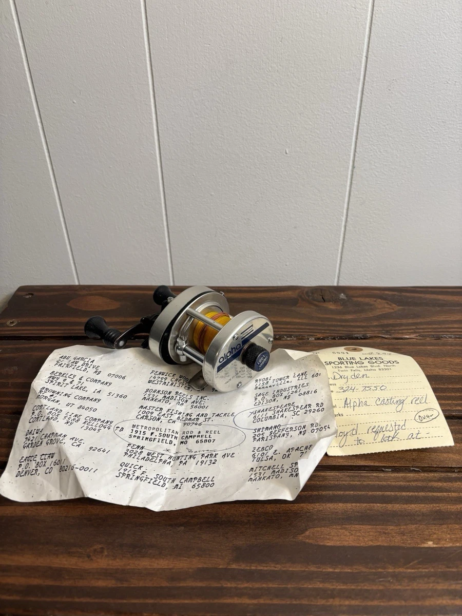 Vintage シェークスピア　アルファ1981 Shakespeare Alpha 1981 Fishing Reel. Made in USA. | eBay