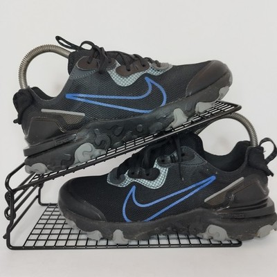 Nike Junior React Vision D/MS/X Schwarz/Blau Größe UK 5,5 EUR 38,5 DN8004-001 Gebraucht