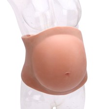 Pregnant Belly Bump Artificial Baby Bump Silicone Soft Lightweight For Parties