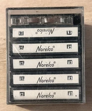 Vintage Norelco Mini Cassette Tape 6x15min LFH0002  Austria