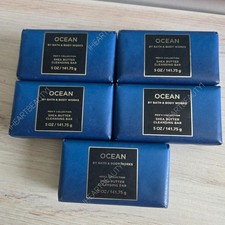 bath and body works men's collection ocean shea butter cleansing bar x5
