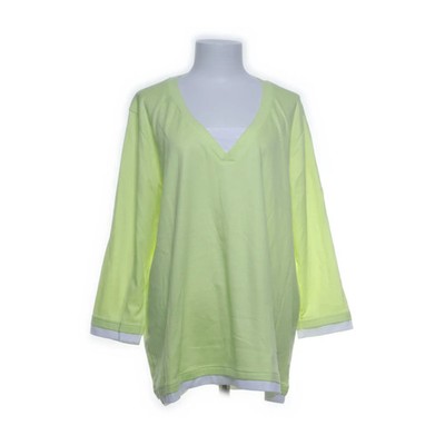 Trigema, Bluse, Größe: XXL, Gelb/Weiß, Baumwolle/Elasthan, Damen #90W