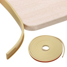 U-Shape Edge Banding, 15/32" x 26ft Self-Adhesive TPE Edge Protector, Khaki