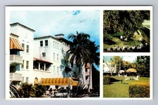Palm Beach FL-Florida, El Cid Apt. Hotel, Almeria Road, Vintage c1957 Postcard