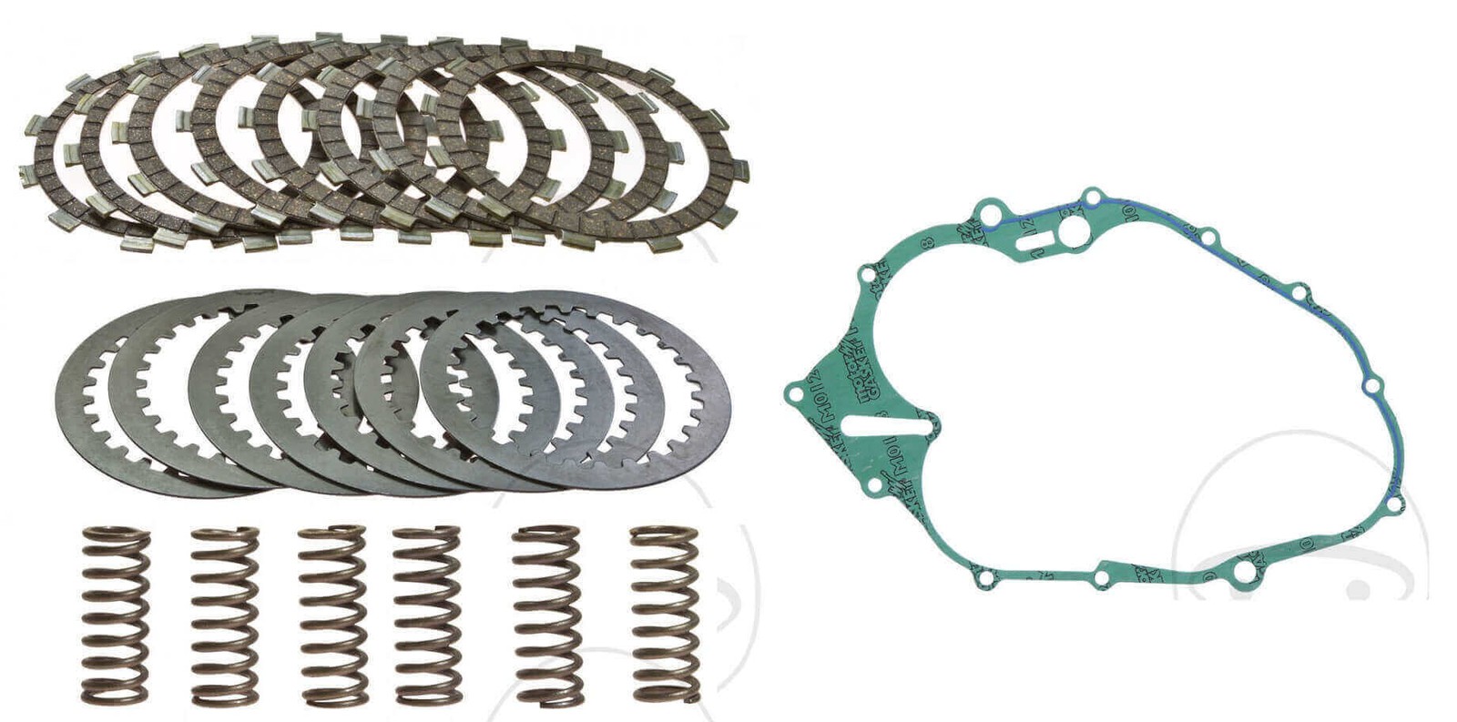 Kit embrayage complet pour moto Yamaha XT 600 et SRX disques et ressorts inclus