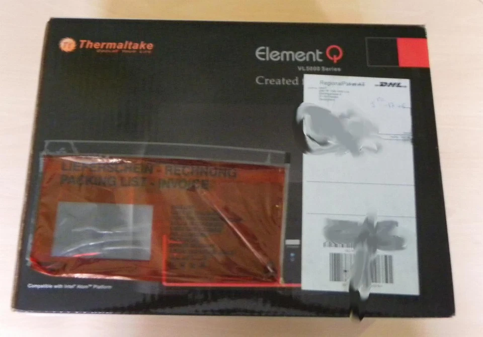 Thermaltake Element Q Mini-ITX Chassis W / 220W Power Supply, schwarz, VL52021N2 - Bild 4 von 4