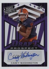 2024 Leaf Heroes & Prospects Draft Purple 13/25 Casey Washington Auto 4z8