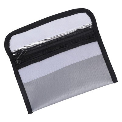 Fireproof Document Bag 2000°F 5x8inch with Zippers Lock Heat Insulated