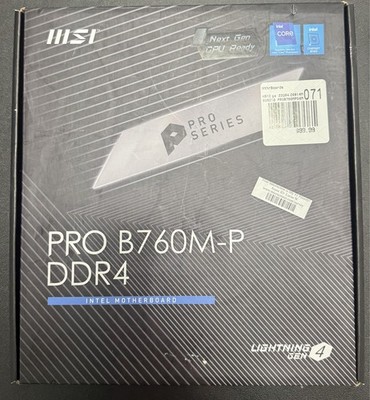 MSI PRO B760M-P DDR4 MicroATX Motherboard | LGA 1700 | Intel 12th/13th Gen | B76