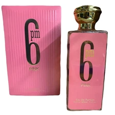 6 PM Pink Perfume for Women's Eau De Parfum Spray 3.4 FL OZ New In Box 80% Vol