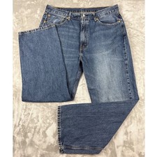 Levis 565 Loose Fit Mens Jeans 38x32 Blue Medium Wash Wide Leg Denim Pants