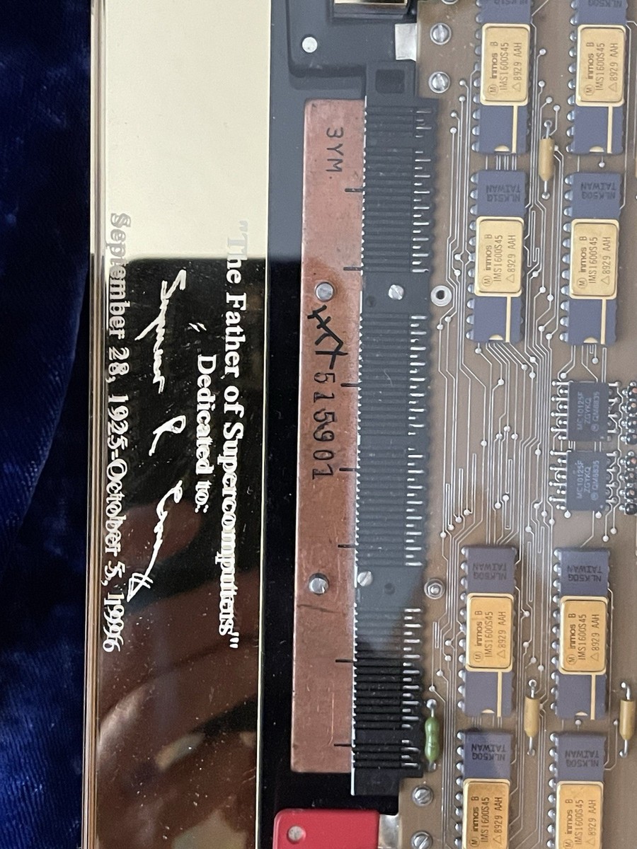 Cray X-MP Supercomputer Memory (2/3 )Module. With Lucite With