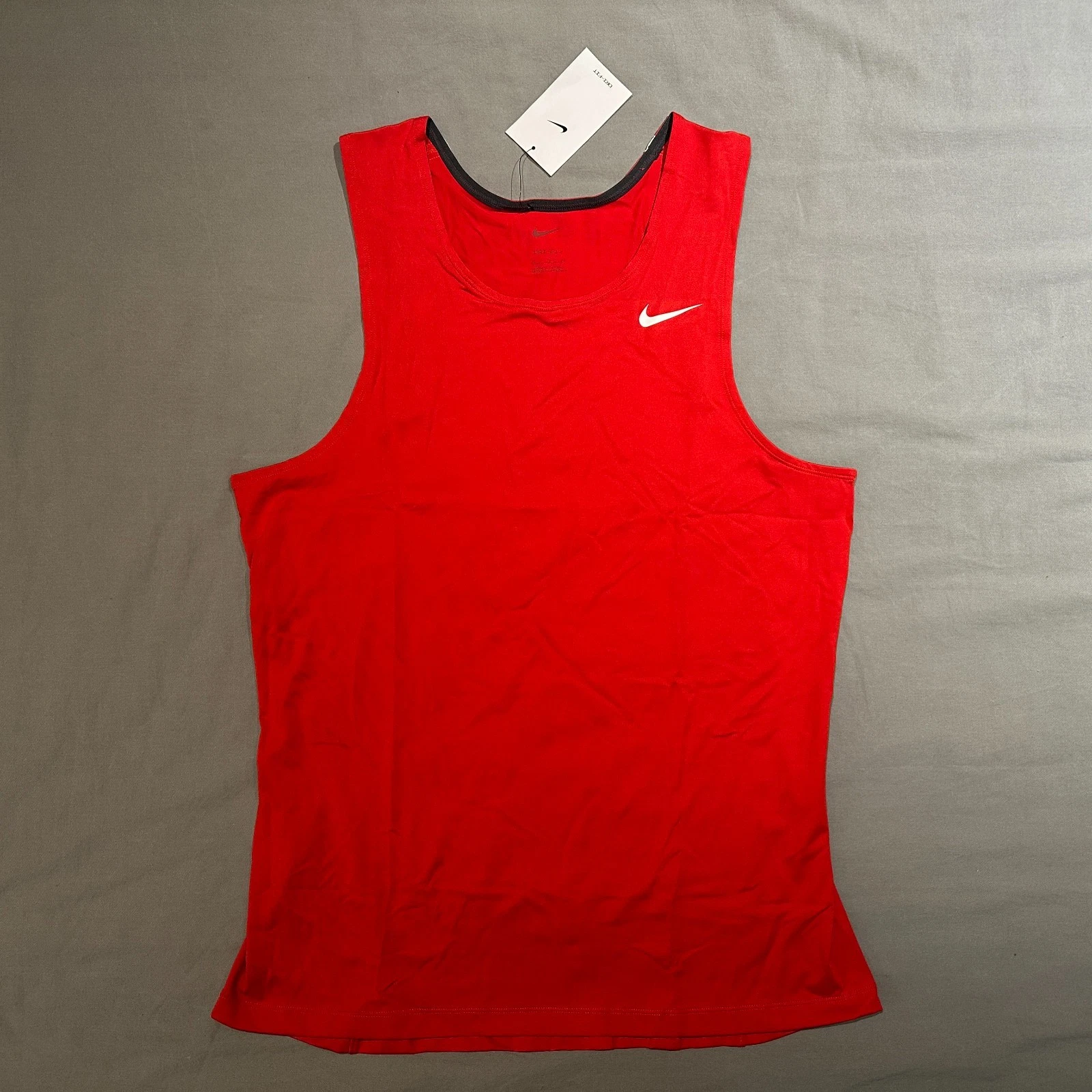 Nike Stock Muscle Tank Top Singlet Red Mens XL