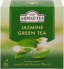 Ahmad Tea 100 Teabags, Jasmine Green, Green Tea, 1 x 100 Teabags 0.07 per strip