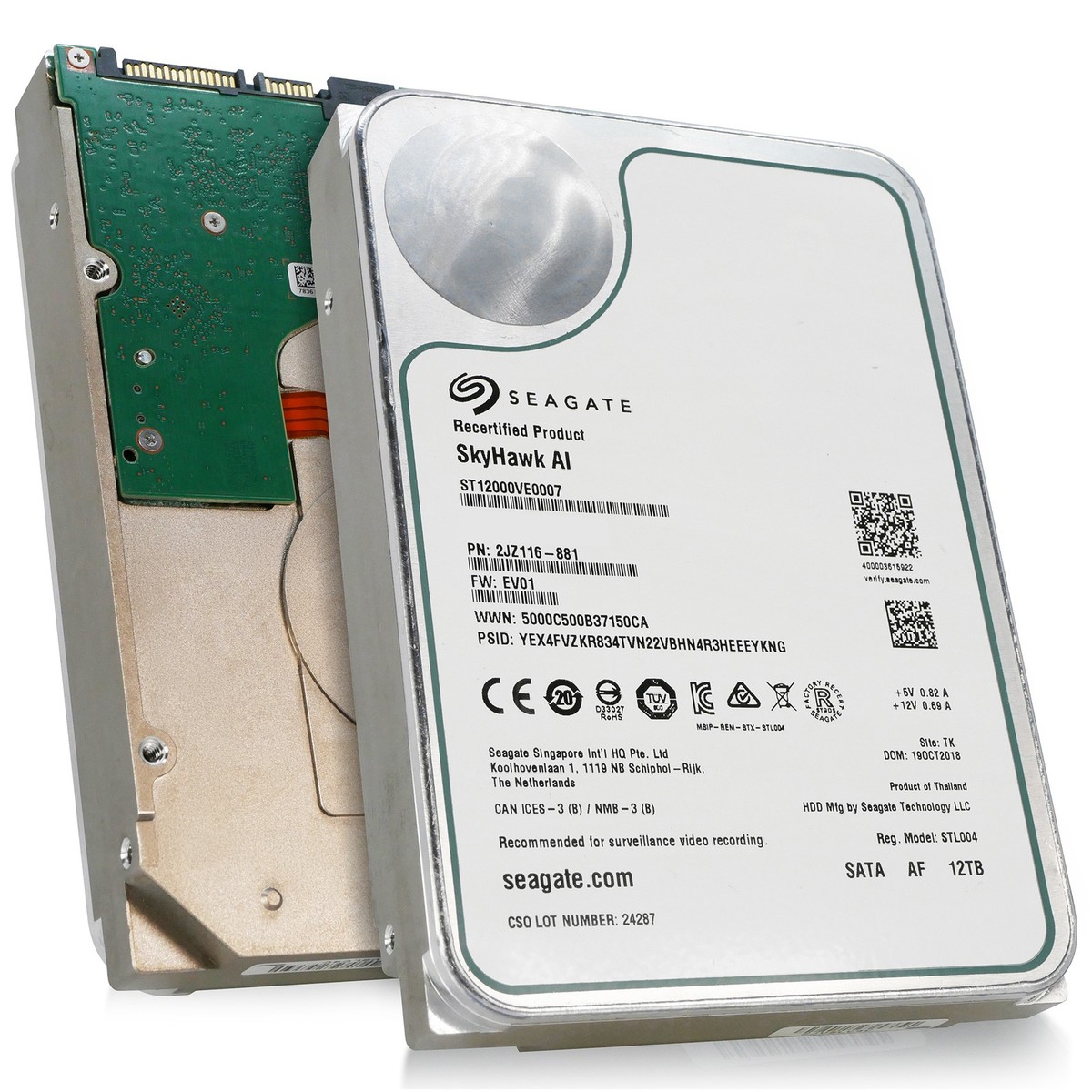Seagate SkyHawk AI 12TB 7.2K SATA 6Gb/s 3.5