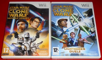Star Wars The Clone Wars: Republic Heroes & Lightsaber Duels Nintendo Wii