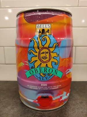 Bell's Oberon Ale 2020 Mini Keg Can 1.32 Gallon Beer Comstock Michigan EMPTY
