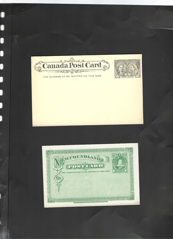CANADA-OLDER-VICTORIA- CARDS-MINT-VF-2 CARDS-#27