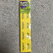 250 Double Stub Raffle Tickets Pre Folded New