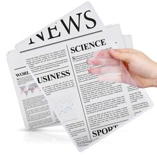 4 Pcs Page Magnifying Sheet 3X Full Fresnel Lens, Large A4 Transparent