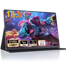 18.5" Portable Monitor 1080P 100Hz Freesync Gaming Monitor Second Screen Display
