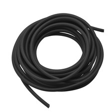 Natural Latex Rubber Tubing 1.6mm ID 3.2mm OD 10ft Black Highly Elastic