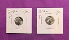 2026 P & D Emerging Liberty Dimes "BU"  In Coin Flips! **FREE SHIPPING**#wj607