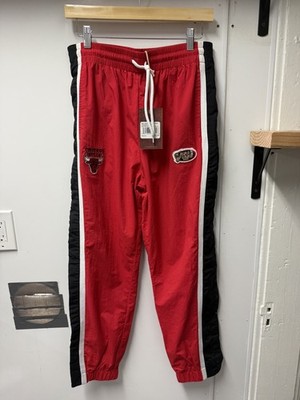NWT mitchell and ness nba chicago bulls lifestyle tearaways taped pants 40 (M)