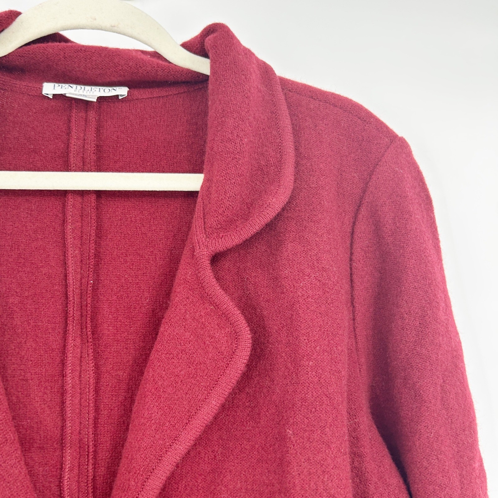 Pendleton Womens 100% Lambs Wool Two Button Prepp… - image 6