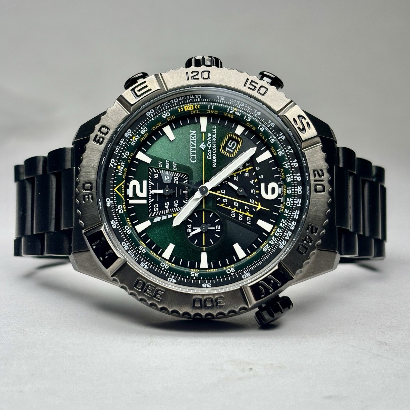 Citizen Navihawk Promaster AT8227-56X A-T Green Dial Eco-Drive Men's Watch image 5