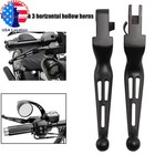 2x Black Wide Levers For Harley Davidson Sportster Softail Dyna Glide Road King