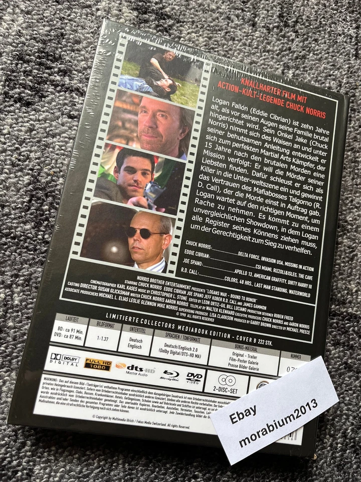 LOGAN'S WAR: BOUND BY HONOR - Blu-ray Region FREE - MEDIABOOK  + DVD Region 2 - Image 3 of 3