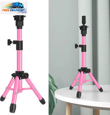25 Inch Wig Stand Tripod, Adjustable Mannequin Head Stand, Wig Head Stand for Tr