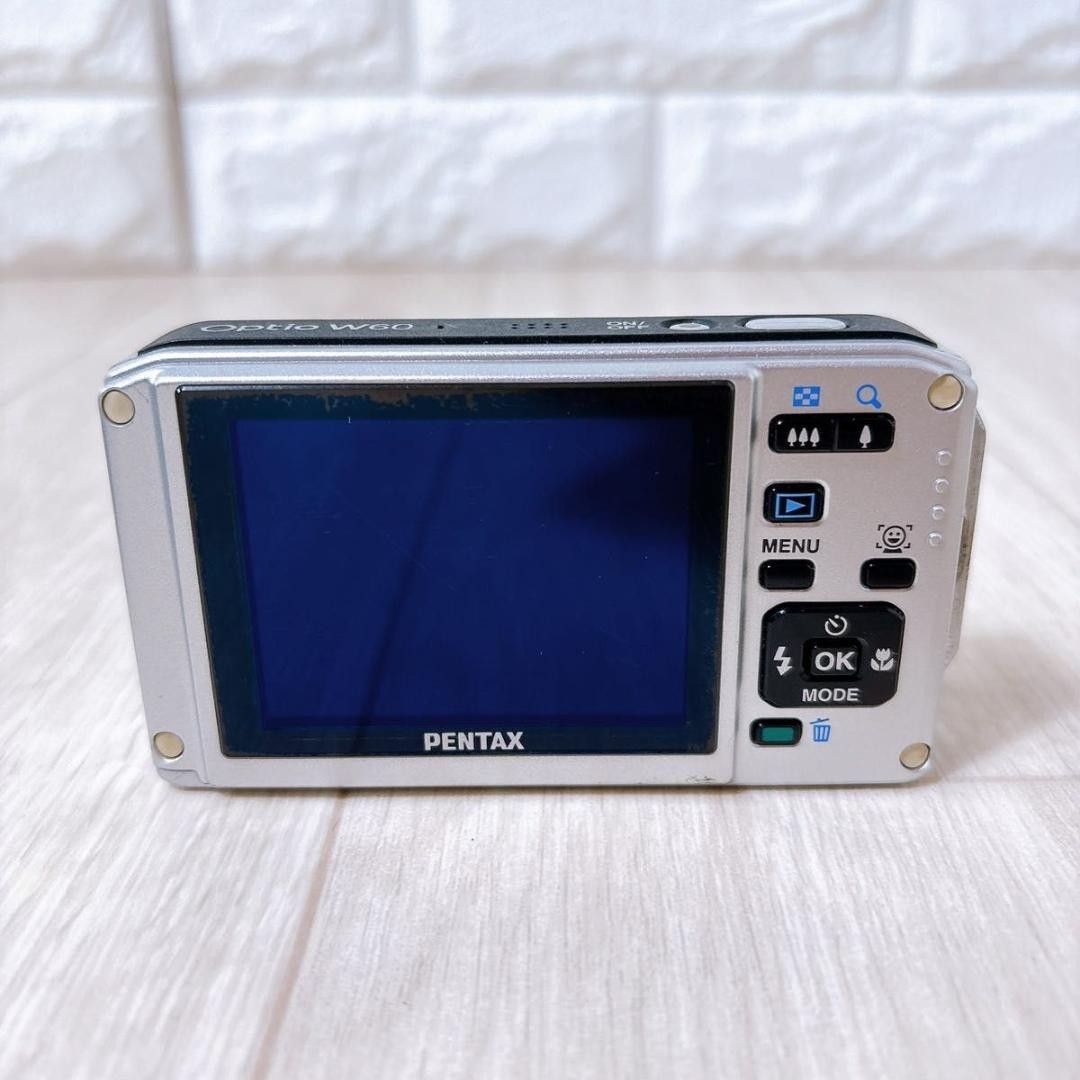 Pentax Optio W60 Digital Camera Silver Waterproof Dustproof