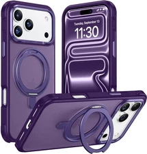 Temdan Designed Case for iPhone 17 Pro Max with 360°Rotatable Invisible Magne...