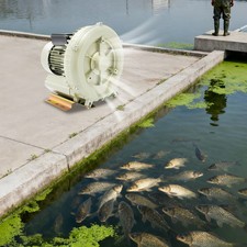 110V Industrial Fish Pond Tank Air Pump Blower Oxygen Aerator 370W 12kpa Durable
