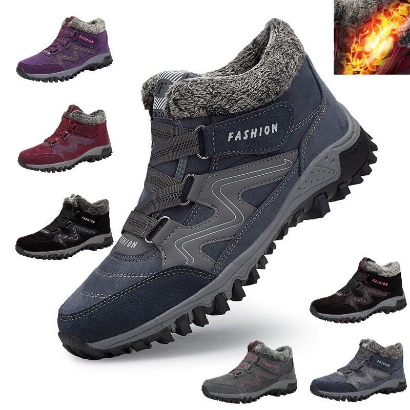Women Snow Boots Waterproof Warm Men boots Outdoor male Trekking Sneaker-image