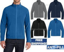 Mens Polar Micro Fleece Full Zip Jacket with Pockets Winter Warm S-2X 3X 4X NEW