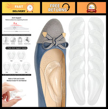 Plantar Fasciitis Arch Support Insoles - 5 Pairs Gel Cushions for Flat Feet