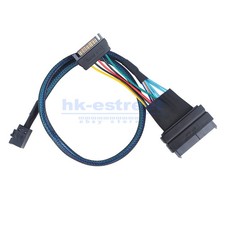 SFF-8639 68P Straight  PWR to SFF-8643 36P Mini SAS U.2 Cable for 2.5 NVMe SSD