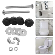 2 Sets Toilet Tank Fixing Bolt Seat Replacement Screws Locking Bolts
