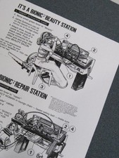 COPY OF VTG Bionic Woman Doll KENNER 1970s BEAUTY SALON DIRECTIONS- INSTRUCTIONS