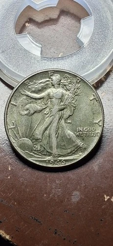 1946 AU Walking Liberty Half Dollar.                                        T173