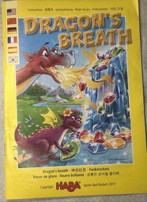 Dragon s Breath Game Instructions Rulebook HABA Replacement Manual 6 Languages