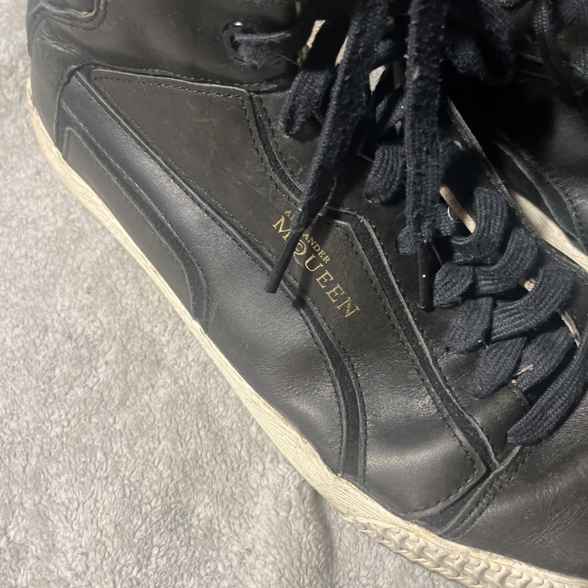 Alexander McQueen x PUMA shoes Hi Size 9 black | eBay