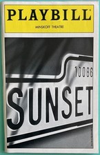 Glenn Close Alan Campbell Signed Sunset Boulevard ticket stapled inside May 1995