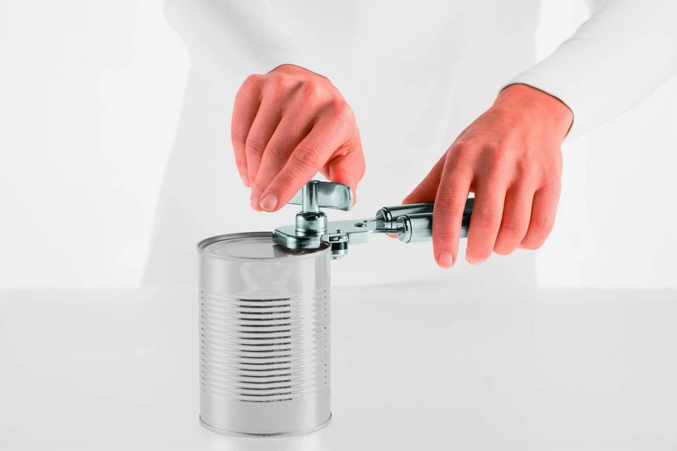 Stainless Steel Can Opener with Pliers Grip, 7-inch - Image 2 of 4