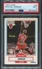 Fleer 1990 Fleer Michael Jordan #26 Chicago Bulls PSA 9 Graded Trading Card